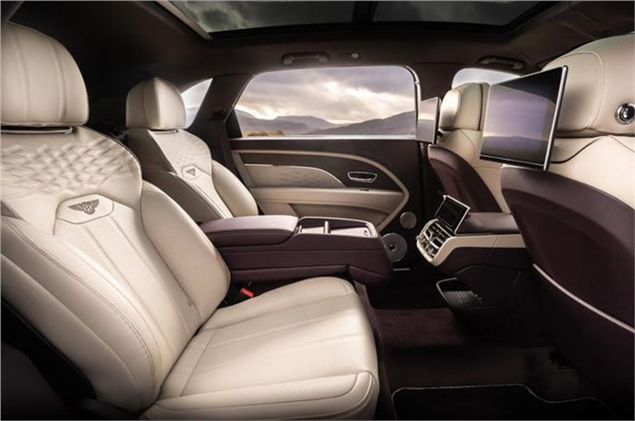 Bentley Bentayga EWB rear-seat 